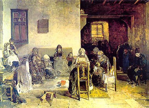 The Dirge in Psara, 1888, Nikifóros Lýtras