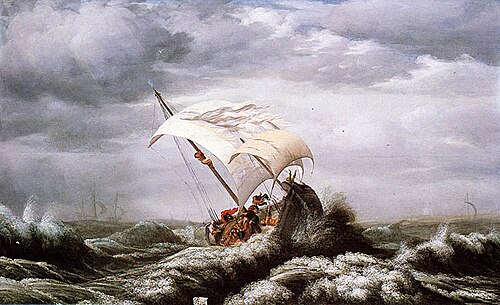 Calming the storm (Christ, sleeping during the storm), 1617, Pieter Stalpaert