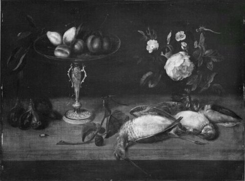 stillife with dead birds, 1626, François Ykens