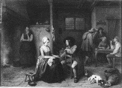 demande et mariage, 1850, Jean-Baptiste Madou