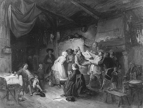 A Draughtsman in a Tavern, 1842, Jean-Baptiste Madou