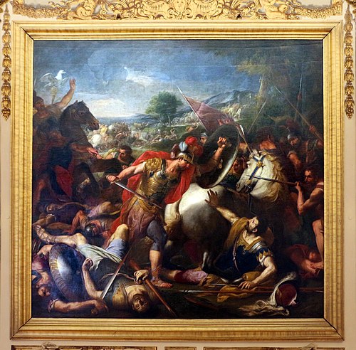Bataille d’Enée et Mézence, 1712, Gregorio Lazzarini