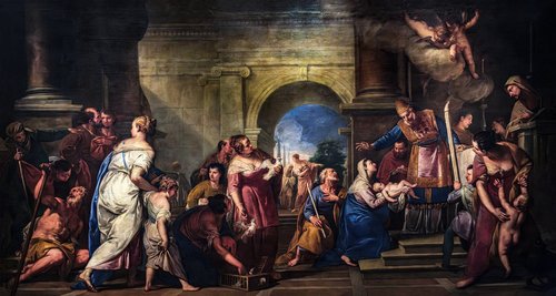 Présentation de Jésus au Temple, 1700, Gregorio Lazzarini