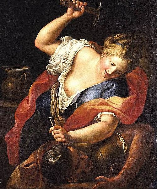 Yaël tuant Sisera, 1650, Gregorio Lazzarini