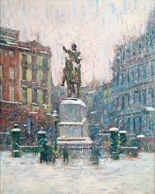 Union Square, 1895, Theodore Robinson