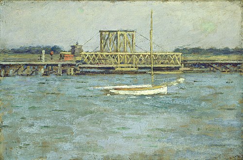 Drawbridge - Long Branch R. R., 1894, Theodore Robinson