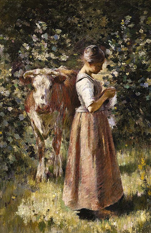 La Vachère, 1888, Theodore Robinson