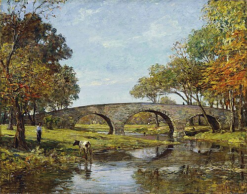 The Old Bridge, 1890, Theodore Robinson