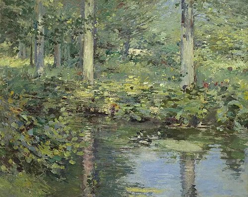 The Duck Pond, 1890, Theodore Robinson