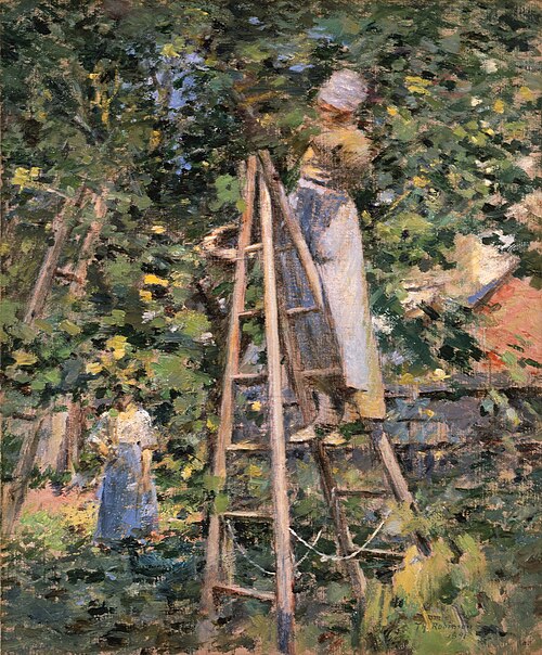 Gathering Plums, 1891, Theodore Robinson
