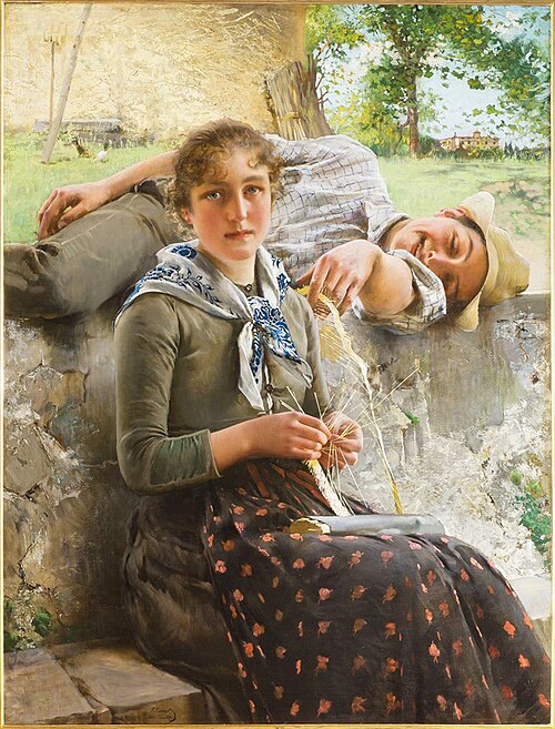 Stella and Piero, 1889, Vittorio Matteo Corcos