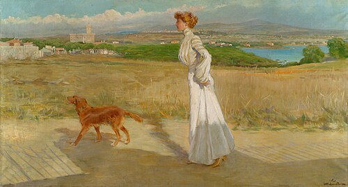At Castiglioncello, 1910, Vittorio Matteo Corcos