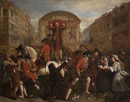 Daniel Defoe in the Pillory, 1862, Eyre Crowe