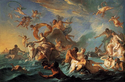 L'Enlèvement d'Europe, 1727, Noël Nicolas Coypel