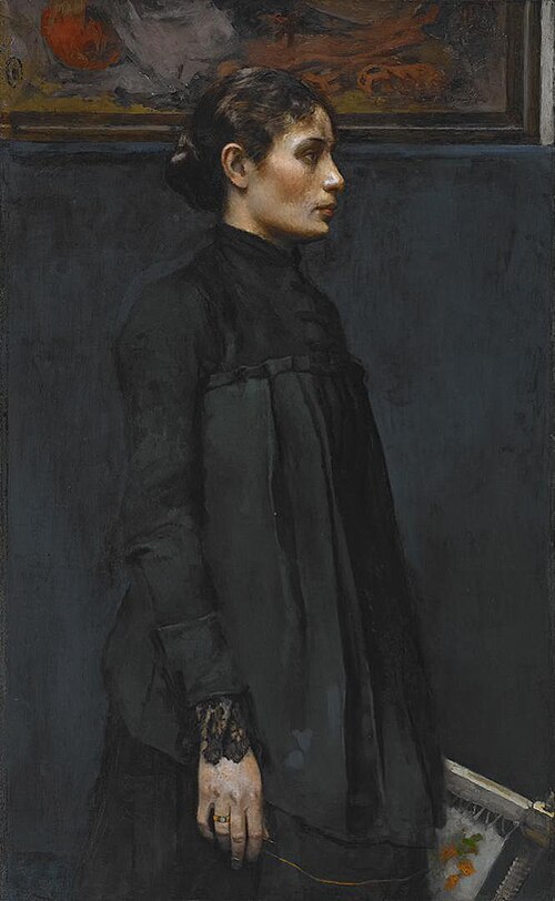 The Embroideress [Portrait of Mrs. Hitchcock], 1889, Gari Melchers