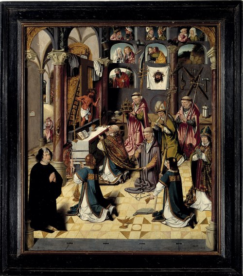 Mass of Saint Gregory by Meester van de Levensbron, 1509, Maître de la Fontaine de vie
