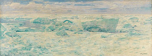 Ice Floes in the Arctic Ocean, 1895, Otto Sinding