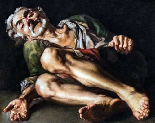 Mendiant recroquevillé, 1752, Gaspare Traversi