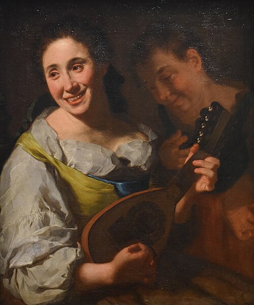 Joueuse de mandoline, 1800, Gaspare Traversi