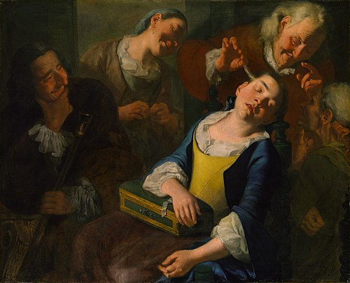 Teasing a Sleeping Girl, 1760, Gaspare Traversi