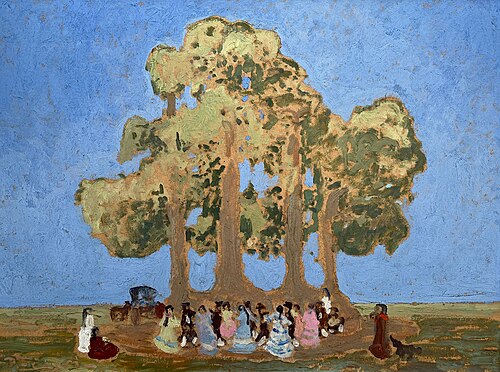 Pericón bajo los ombúes, , Pedro Figari