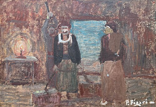 Asesinato del mercachifle, , Pedro Figari