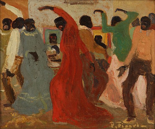 Candombe carnival, 1932, Pedro Figari