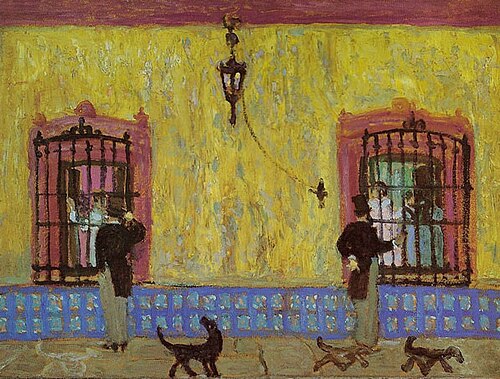 Peeling the pava, 1925, Pedro Figari