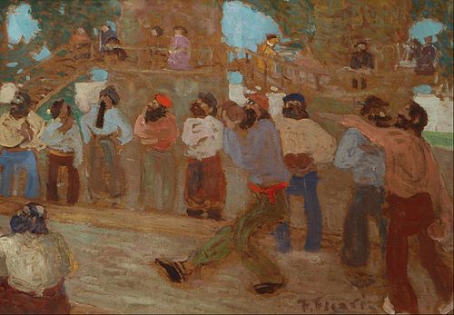 Cancha de bochas, 1500, Pedro Figari