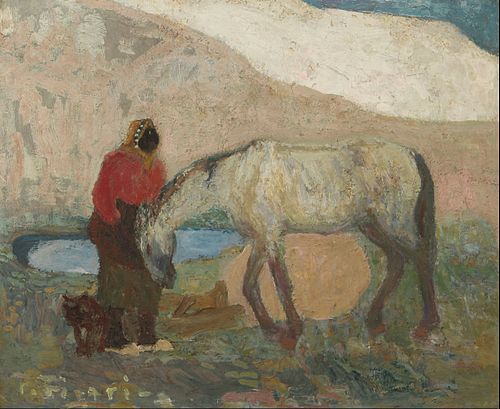 Lavanderas en los médanos o Los amigos, 1500, Pedro Figari