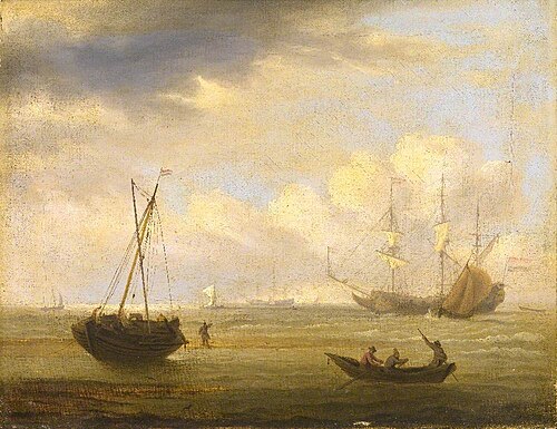 A View off the Coast of France, 1780, Thomas Luny
