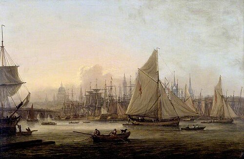 The Pool of London, 1805, Thomas Luny