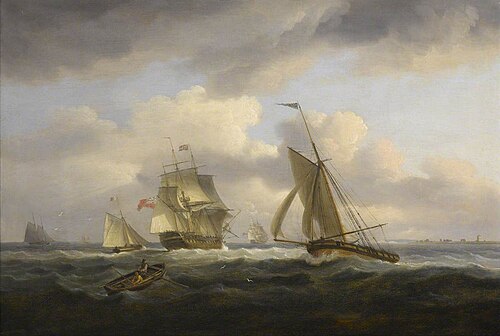 In the Channel, 1816, Thomas Luny