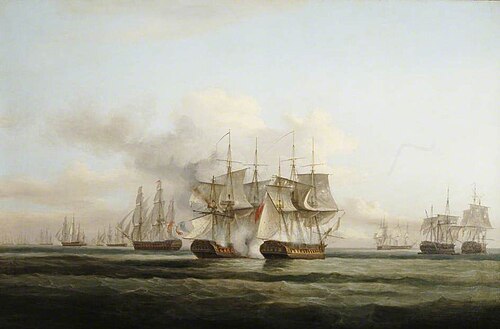 The Engagement, 1820, Thomas Luny