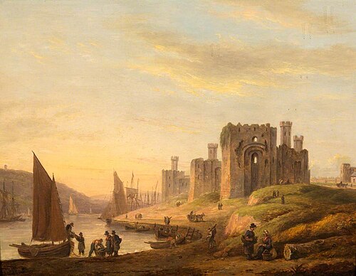 Carnarvon Castle, 1820, Thomas Luny