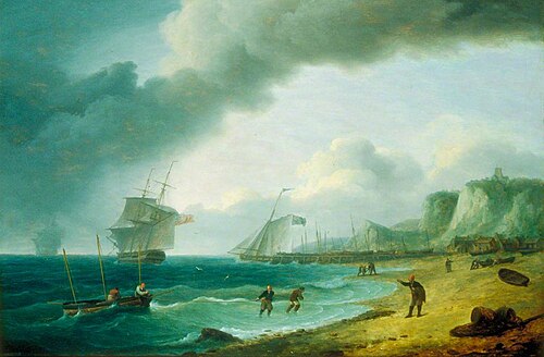 Cliffs at Folkestone, 1823, Thomas Luny