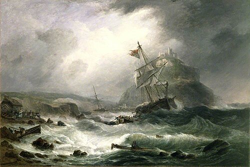 St Michael’s Mount, Cornwall, 1825, Thomas Luny