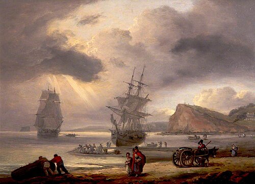 Teignmouth Beach and Ness Point, Devon, 1829, Thomas Luny