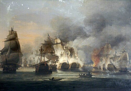 The Battle of Trafalgar, 21 October 1805, , Thomas Luny