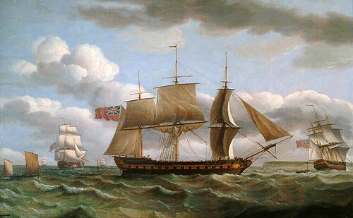 East Indian 'Cumberland' off Dover, 1803, , Thomas Luny