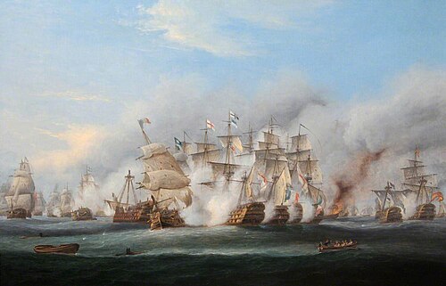 The Battle of Trafalgar, 21 October 1805, , Thomas Luny