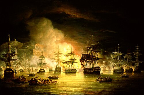 Bombardment of Algiers, 1820, Thomas Luny