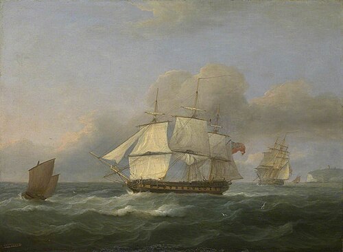 The East Indiaman 'Good Hope' and Other Vessels, 1825, Thomas Luny
