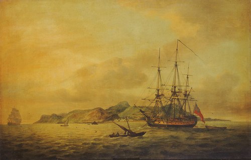 The East Indiaman 'Hindustan' at Anchor, 1790, Thomas Luny