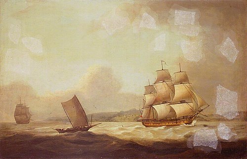 The East Indiaman ‘Hindustan’ in a Breeze, , Thomas Luny