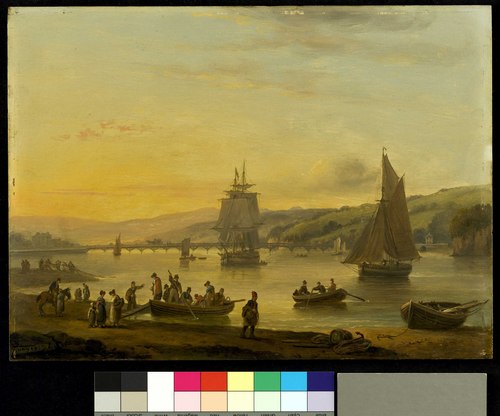 Landing from the ferry at Teignmouth, Devon, 1828, Thomas Luny