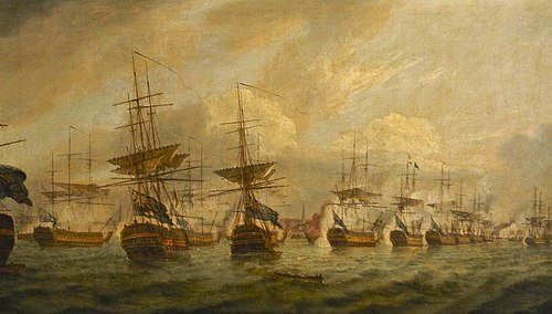 The Battle of Copenhagen, 2 April 1801, , Thomas Luny