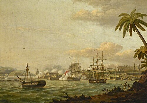 The Capture of Fort Royal, Martinique, 20 March 1794, , Thomas Luny