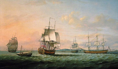 The East Indiaman 'York' and Other Vessels, 1788, Thomas Luny