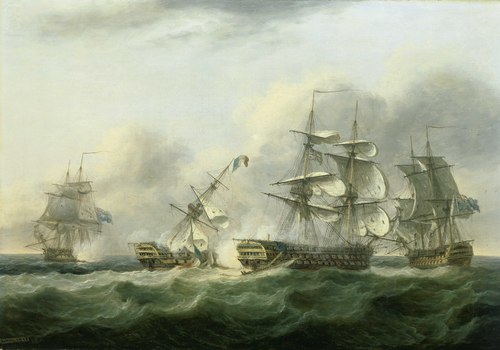 The Capture of the ‘Guillaume Tell’, 30 March 1800, 1835, Thomas Luny